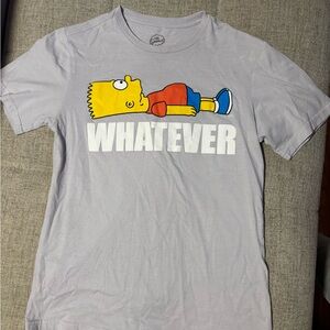 Gray T-Shirt with Cartoon Graphic